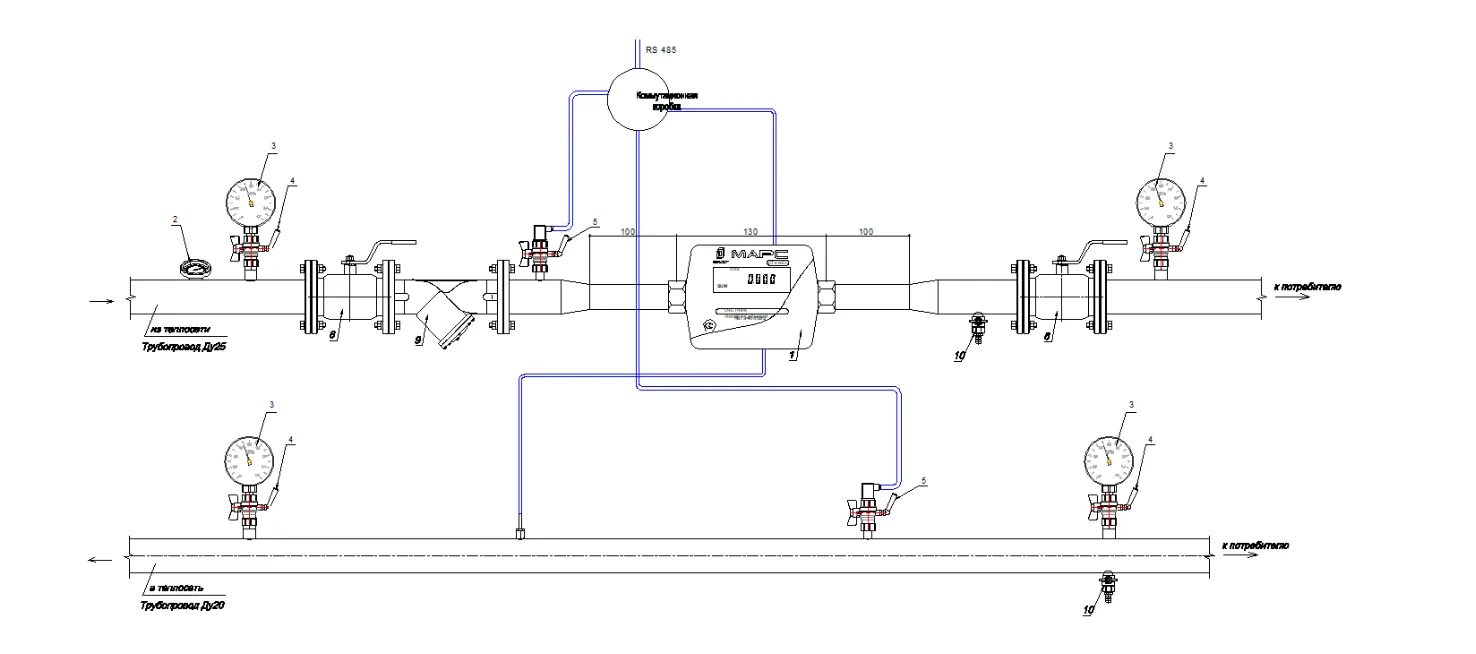 Монтажная схема СТК МАРС NEO-20 У
