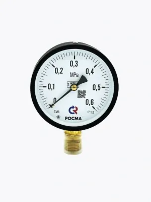ТМ-510Р.00(0-0,6MPa)G1/2.1,0МАНОМЕТР общетехнический 100мм, Тип - ТМ-510Р, радиальное присоединени