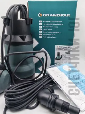 Дренажный насос Grandfar 1000 F для грязной воды от магазина счетчики-юг