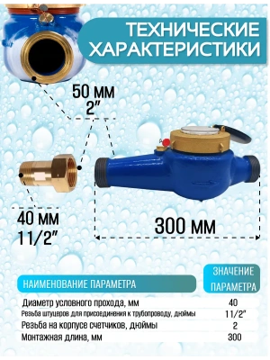 Счетчик воды СВМ-40